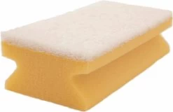 ARCORA Profi Griffvliesschwamm Gelb-Weiß 150X70X45mm, 10 Stück