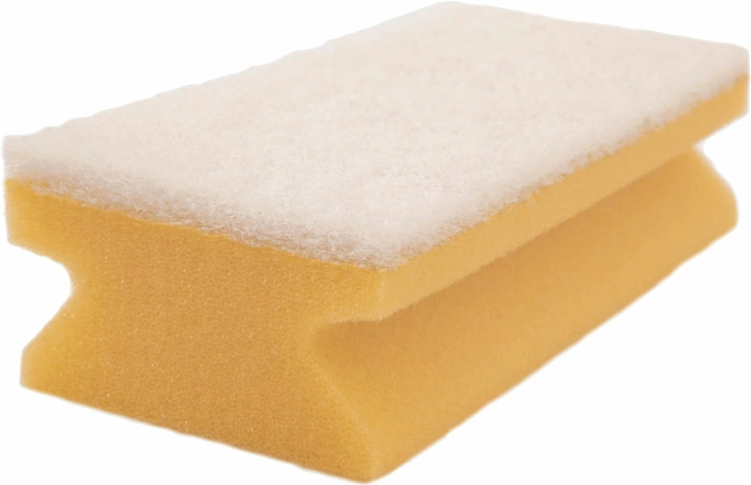 ARCORA Profi Griffvliesschwamm Gelb-Weiß 150X70X45mm, 10 Stück