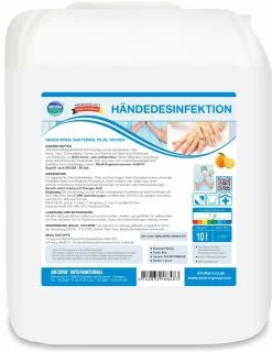 ARCORA HÄNDEDESINFEKTION Auf Chlorbasis Mit Orangenduft , 10L