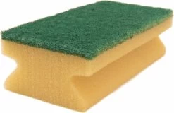 ARCORA Profi Griffvliesschwamm Gelb-Grün 150X70X45mm, 10 Stück